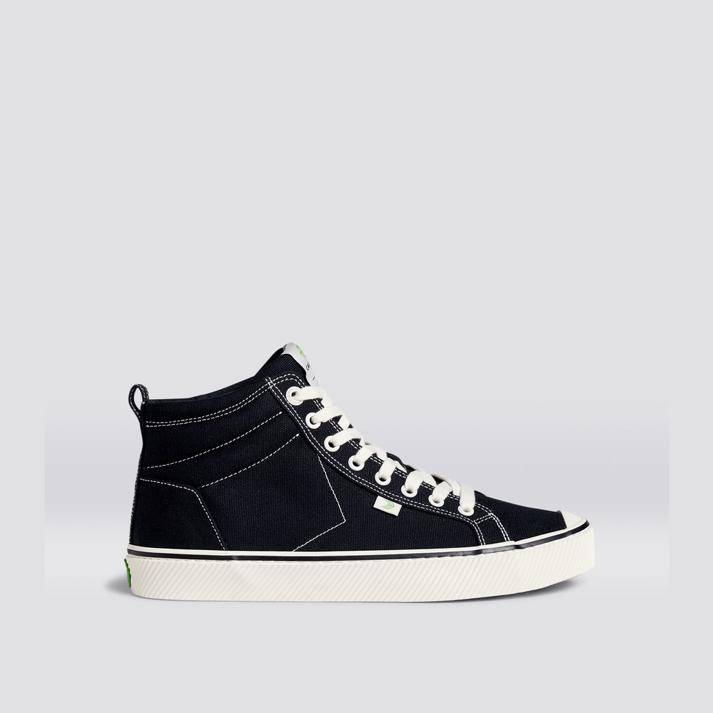 OCA HIGH Cariuma High Top Tela Vegan Noir Femme | SPE-0673984